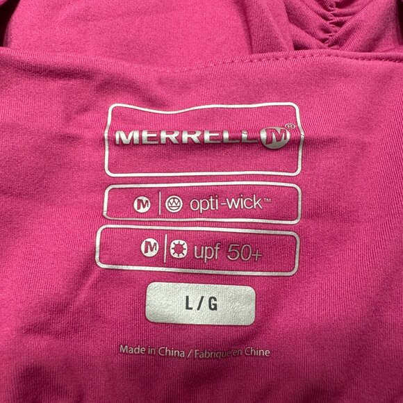 NWT Fuschia Pink Merrell Tank With Shelf Bra UPF 50+ - Picture 8 of 10